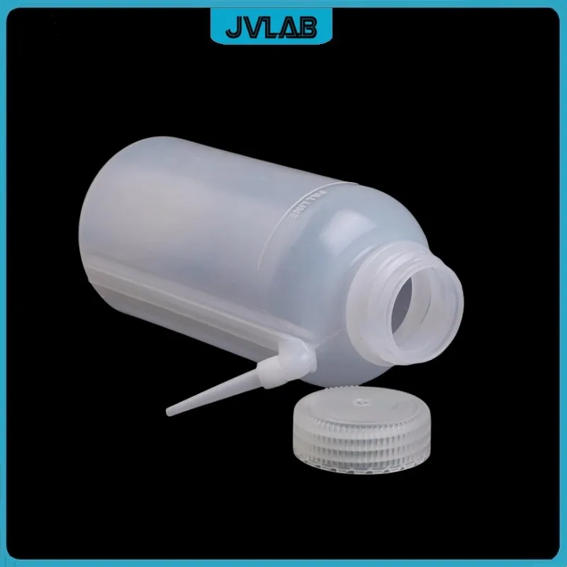 Plastic Wash Bottle Laboratory LDPE Squeeze Measuring Bottle For Lab Use Integrated Body & Separating Tube 500ml Wide Caliber