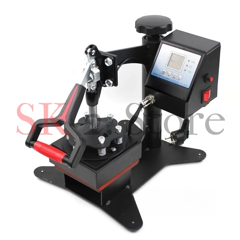 New Style Semi-Automatic 15*15CM Label Heat Press Machine Clothes T-shirt Logo Sublimation Printing New Condition