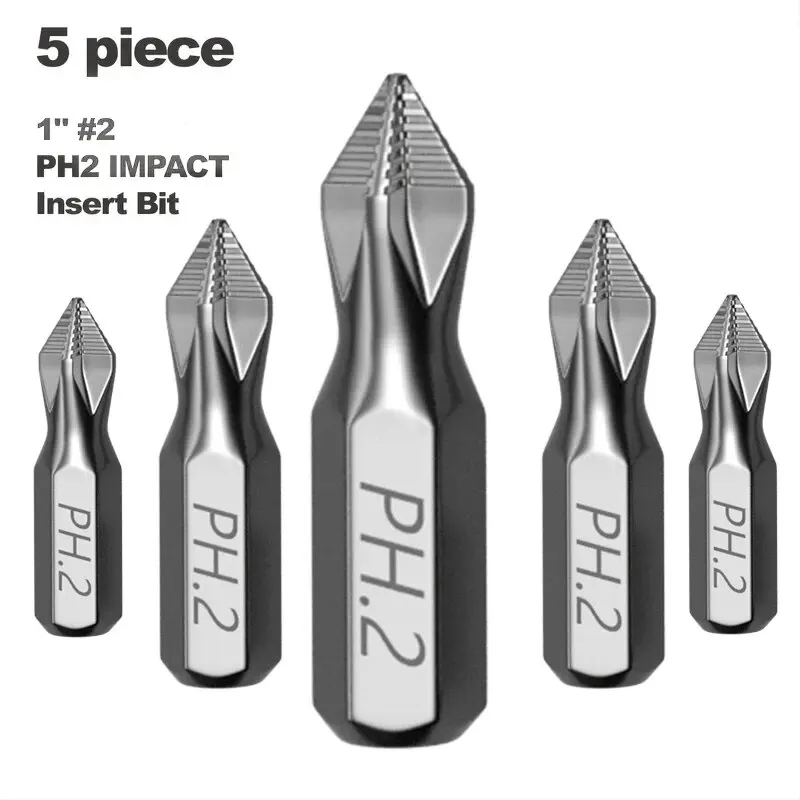 1Inch PH2 Impact Screwdriver Bit - Perfect for Plastic, Wood, and Metal Projects! image 3
