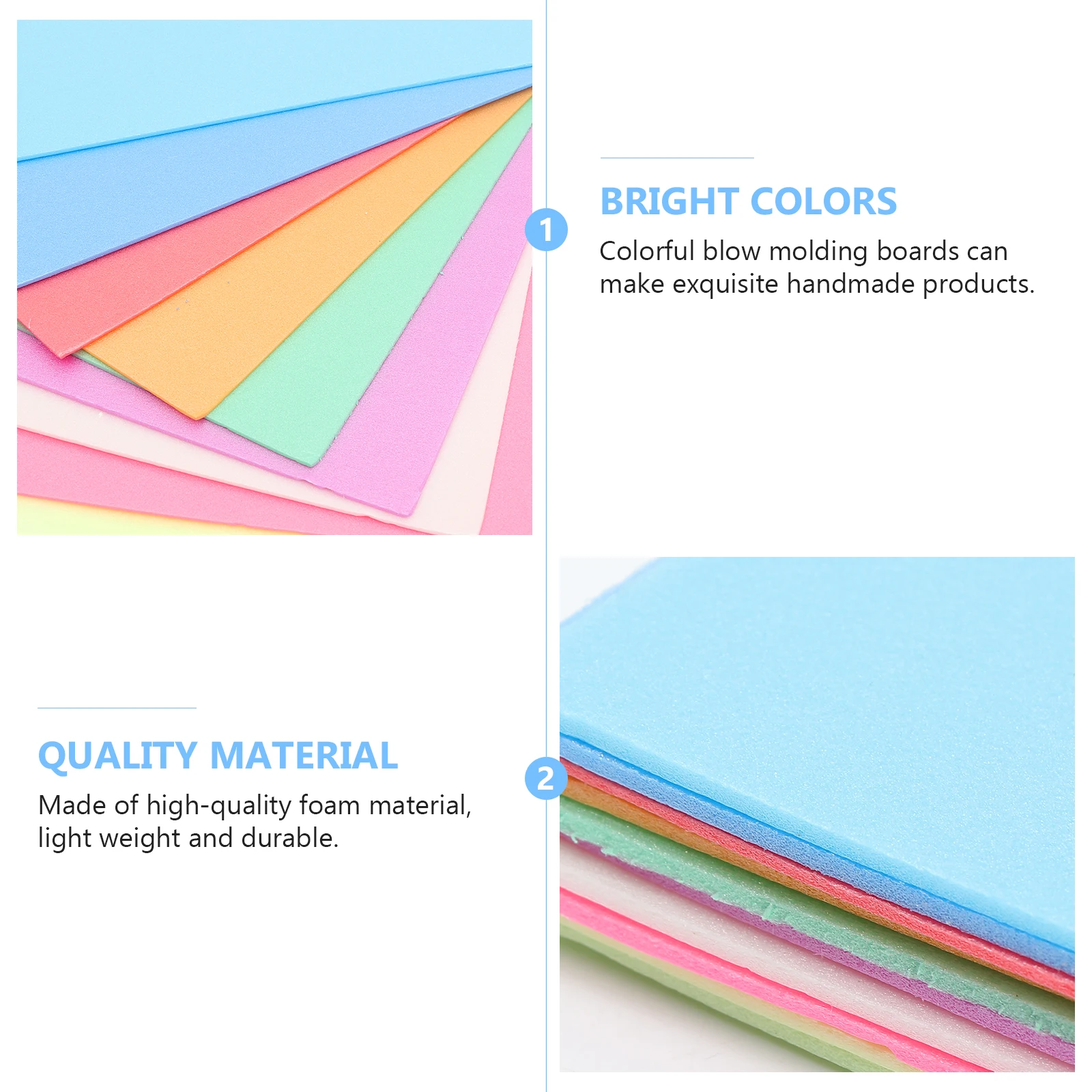 

10 Pcs Children's DIY Painting Board Drawing Plate Pads for Printing Kid Foam Plates
