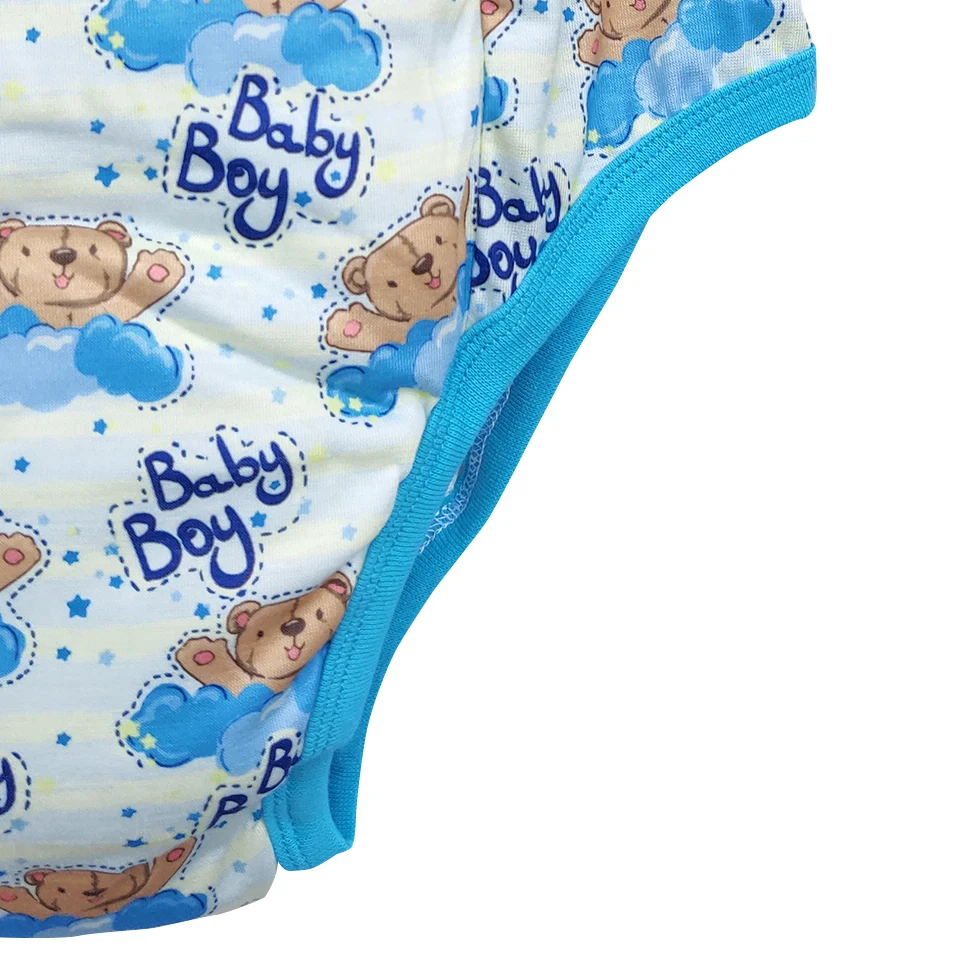 Waterproof Cotton Adult Baby Training Pants Reusable baby bear Underweaer Cloth Diapers Panties Nappy For ddlg/ Adult