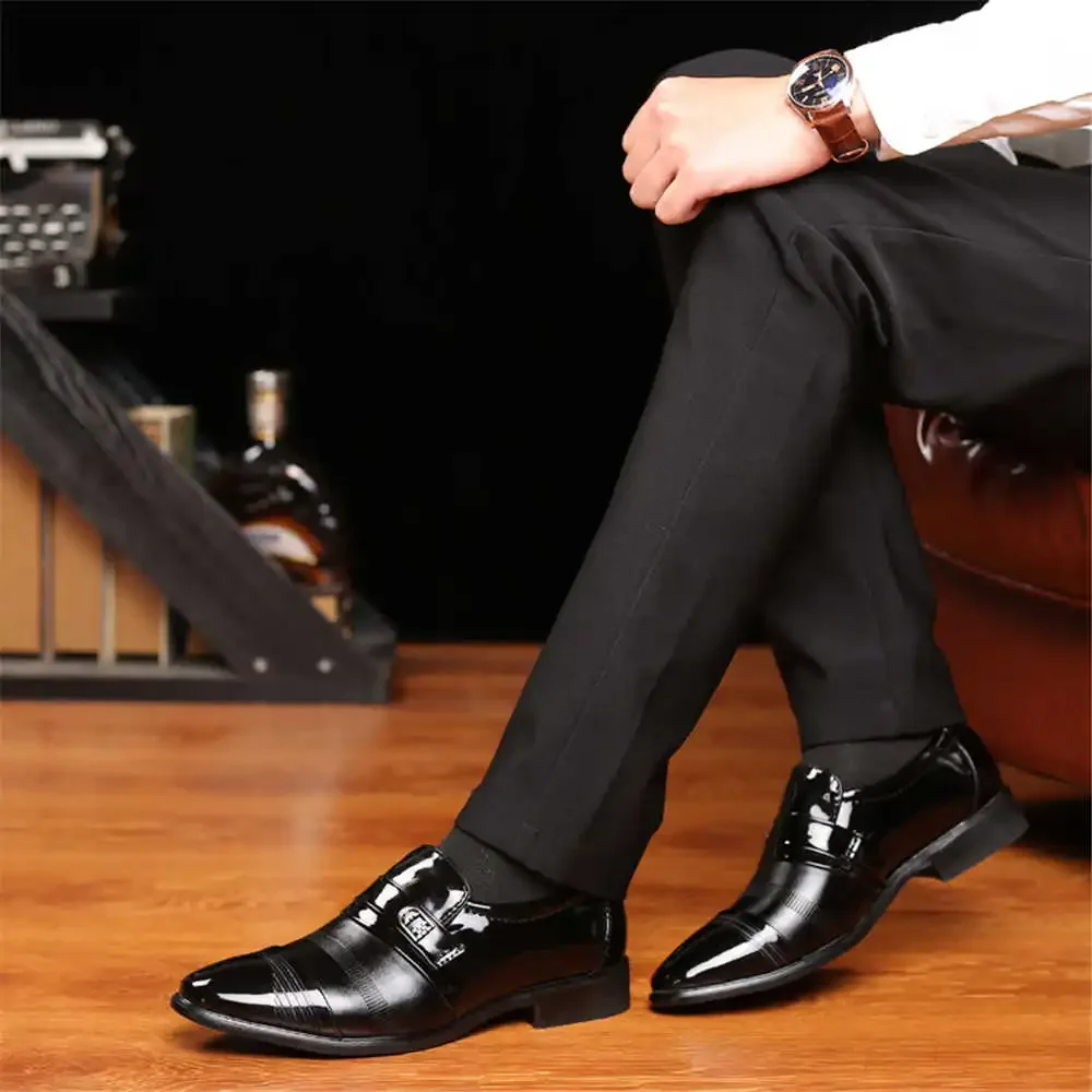 Patent Leather Laceless Cheap Man Shoes Heels Elegant Blue Shoes Brown Dress Shoes Sneakers Sport Sports-leisure