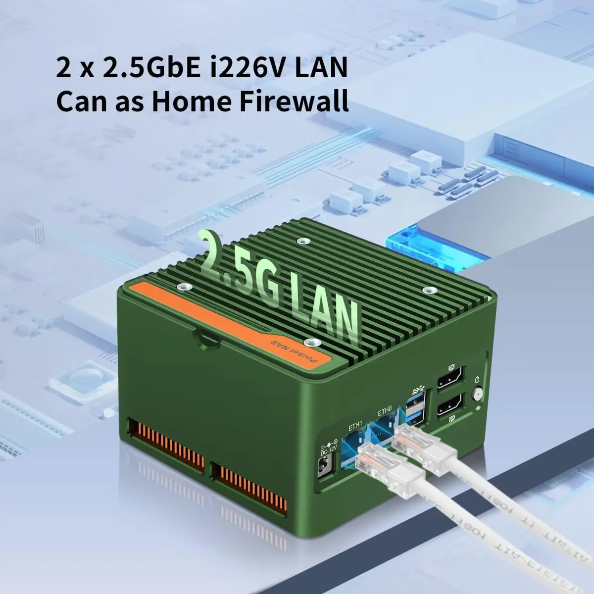 كمبيوتر صغير MNBOXCONET NAS N100، 4 NVME NAS كمبيوتر صغير، كمبيوتر صغير مزدوج 2.5 جيجا بايت LAN 2HD 4K @ 60 هرتز، يدعم توسيع WiFi/BT