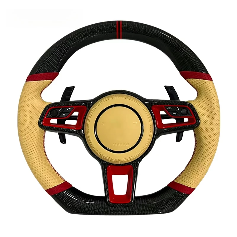 

New Hot Selling Model Carbon Fibre Steering Wheel For Porsches Panamera Cayenne Macan Boxster 918 911 718 970 971 958