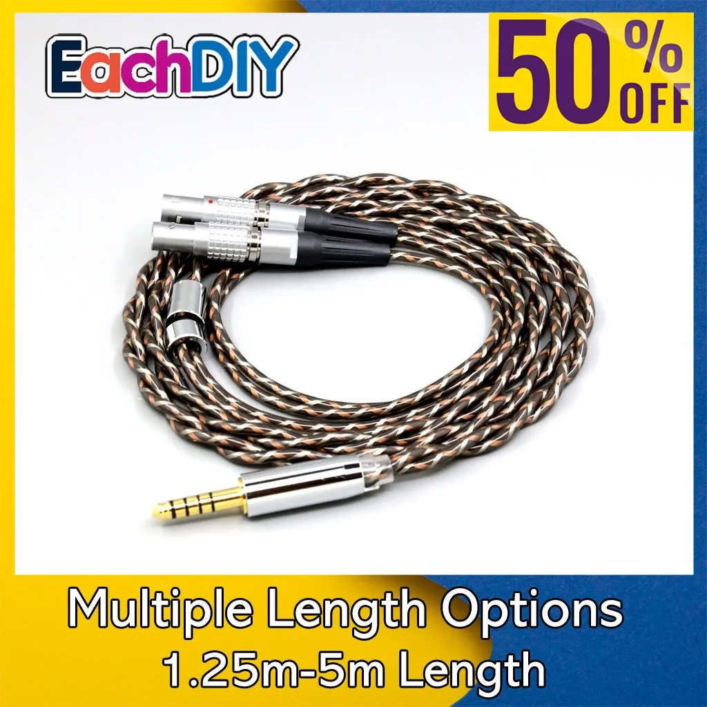 

Кабель для наушников TypeX 25AWG Litz Shielding 7n OCC для наушников Focal Utopia Fidelity Circumaural LN008888
