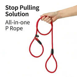 Dog Leash Slip Chains Collar Leads Strong Heavy Duty Nylon Rope No Pull Pet Training Leash for Small Dogs Puppy Traction Rope