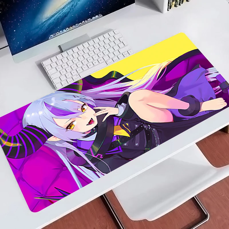 kawaii Mouse Pads Hololive La Darknesss Japanese Anime Table Mat Professional E-sports Keyboard Mat For Laptop Gaming Mousepads