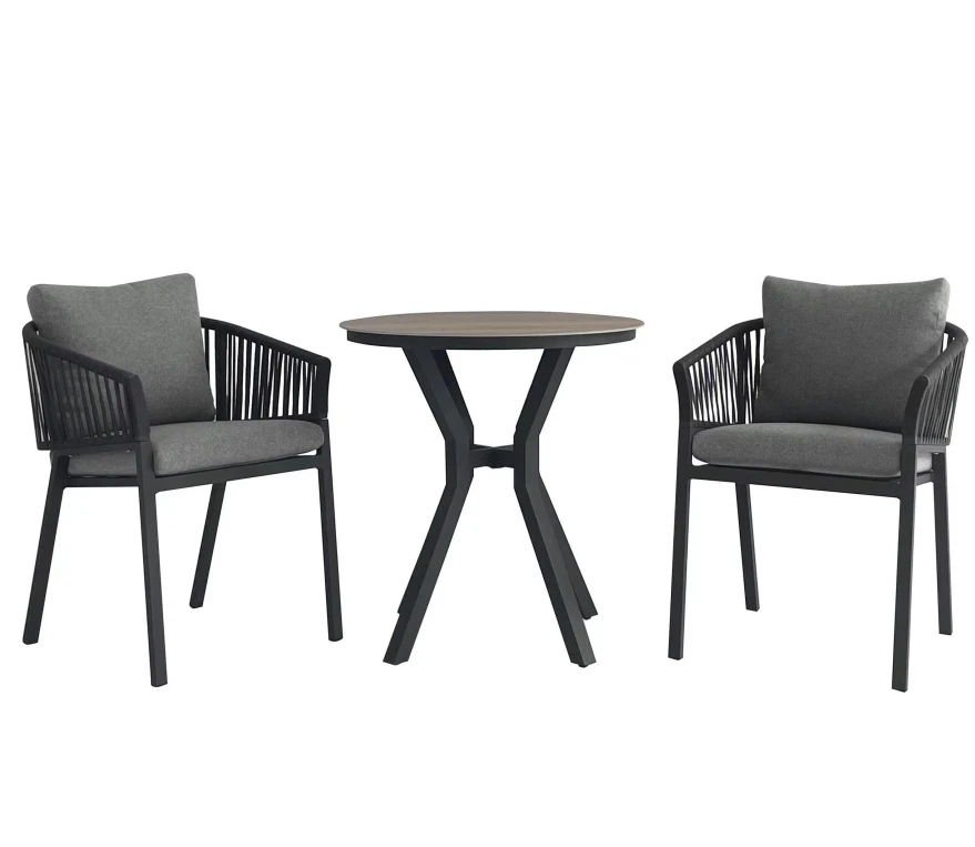 

3pcs Outdoor Balcony Set for Living Room Hotel Villa Park Courtyard Apartment Farmhouse-Versatile Outdoor