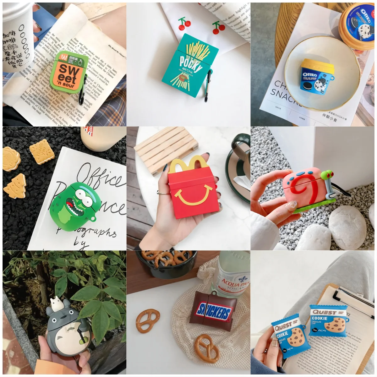 3D Cute Cartoon Creative Earphone Case For Airpods Pro 2 Snack Candy Silicone Soft Charging Box Cover For Airpods 1 2 3 2021