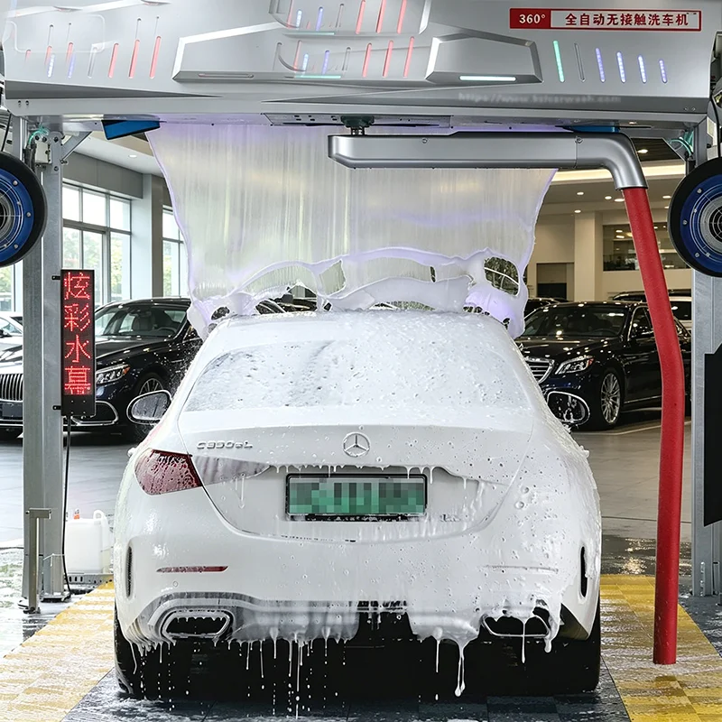 360° Touchless Fully Automatic Car Wash Machine Unattended Smart Car Washing Equipment with Water Recycling for Gas Station