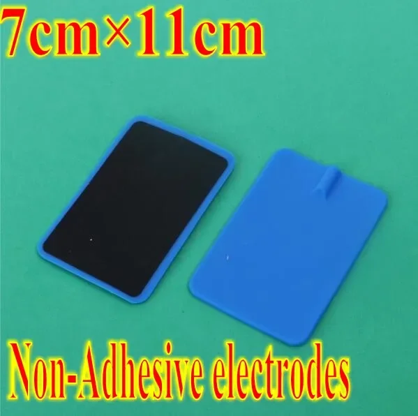 20pcs 10pairs Rectangle Non-Adhesive Flexible Carbon Rubber Electrode Pads For Tens/EMS Electrical Stimulation