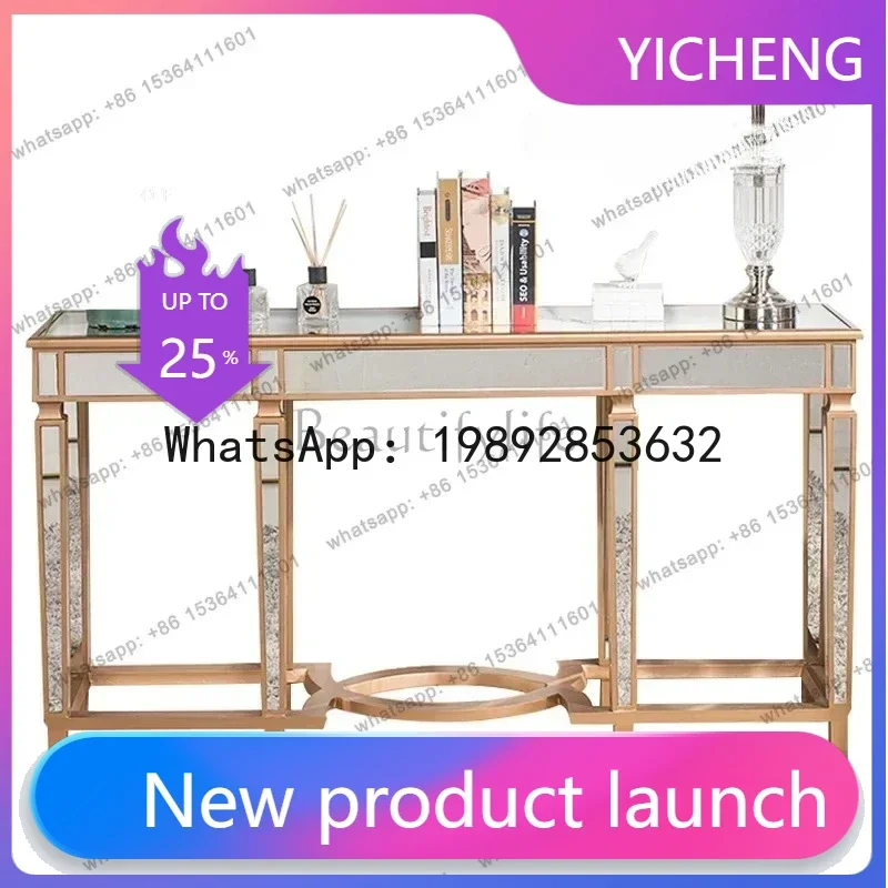 

LYY Light Luxury Entrance Table Simple Modern Entrance Strip Case Against The Wall Entrance Hall Storage Corridor European Style