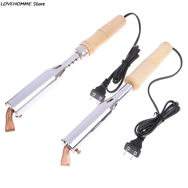 100W/150W/200W Electric Soldering Iron Solder Welding Chisel Tip Wood Handle Home Tool Soldering Gun