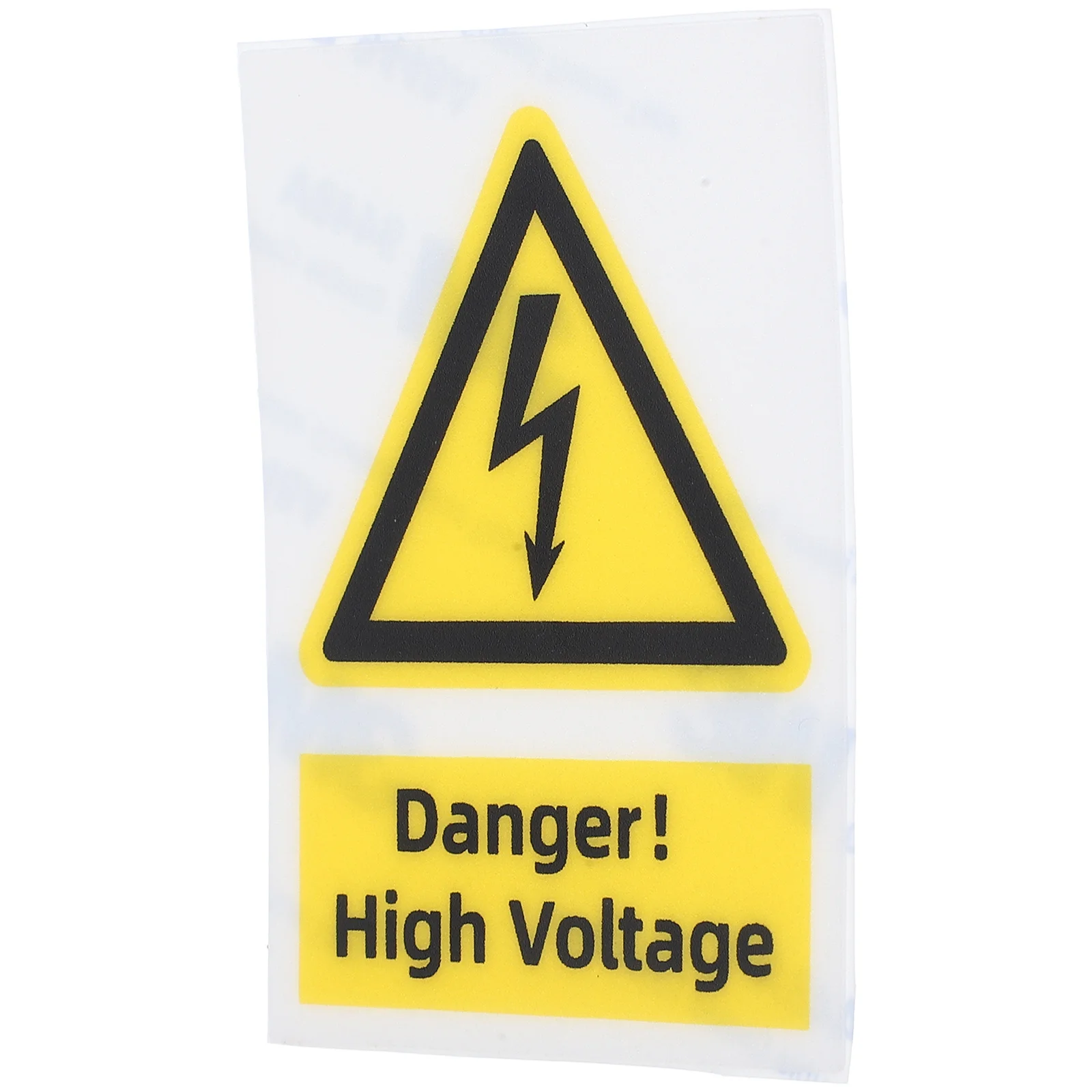 High Voltage Warning Sticker Electrical Safety Sign Durable Water-Resistant Strong Adhesive High Voltage Sticker
