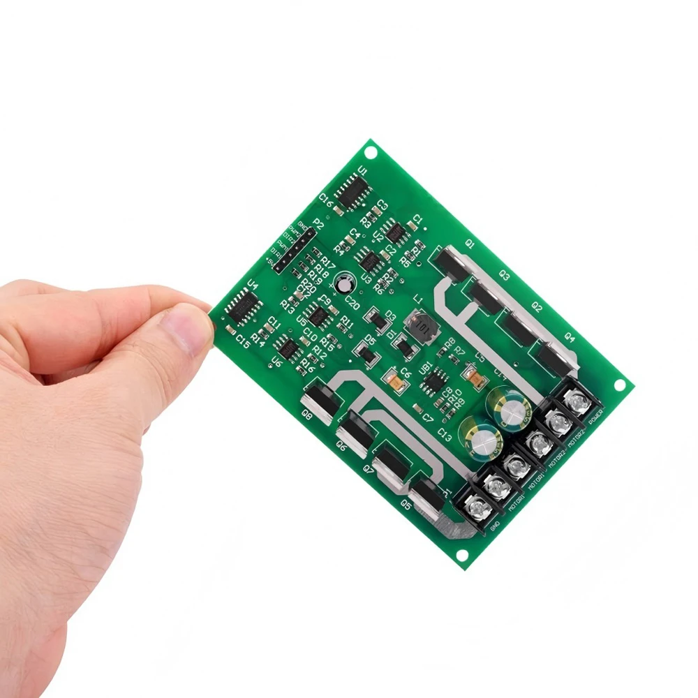 10A Dual Channel DC Motor Driver Board High Power 3-36V 0-99% PWM Duty Cycle Bridge Motor Controller with Strong Brake Function