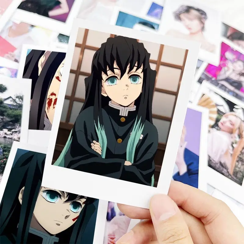 Tokitou Muichirou 3inch Card Bookmark Kawaii Lomo Card Collection Cartoon Pagination Mark Book Clip Kimetsu No Yaiba Anime Goods