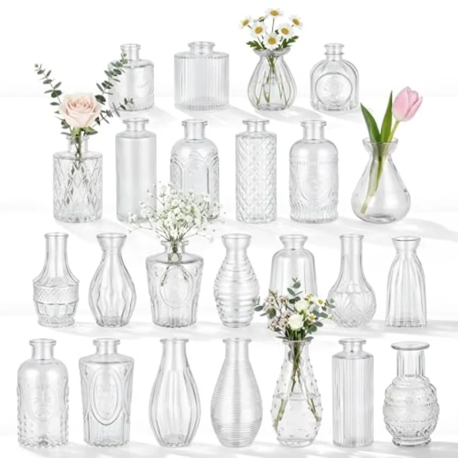 24 Pack Glass Bud V…