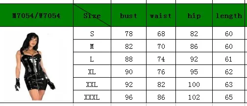 Hot Sale Women Gothic Black Sexy Mini Bodycon Leather Dress With Front Zip PVC Catsuit Night Culb Dance Wear Sexy