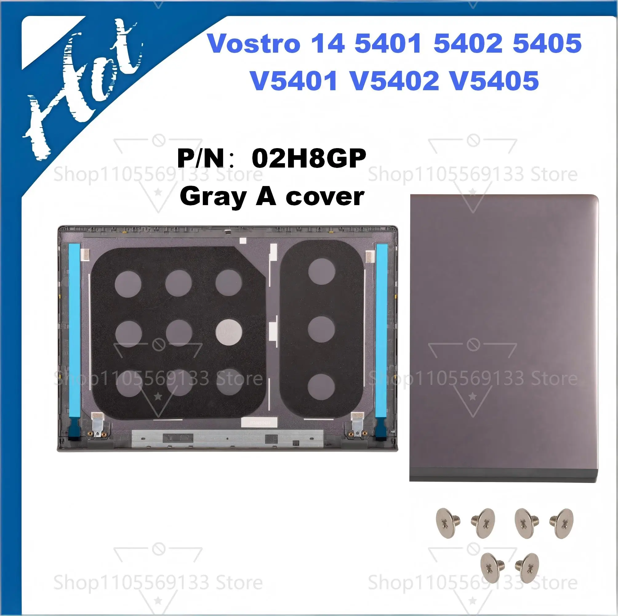 laptop cover P130G For Vostro 5401 5402 5405 V5401 V5402 LCD Back Cover Front Bezel Palmrest Cover  02H8GP 03J9MW 0RJ4V9 - view 2
