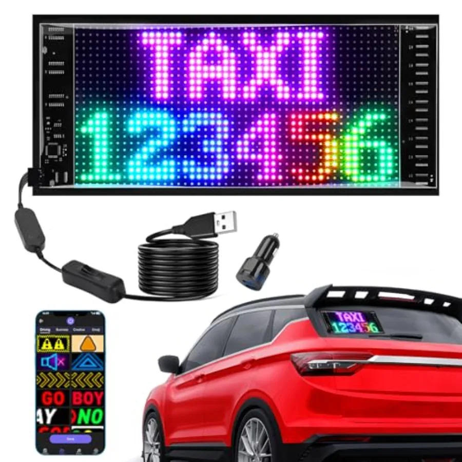 

Programmable Led Sign Double Line Digital Led Message Board Smart Light Strip Flexible Rgb Electronic Signage Banners Scrolling