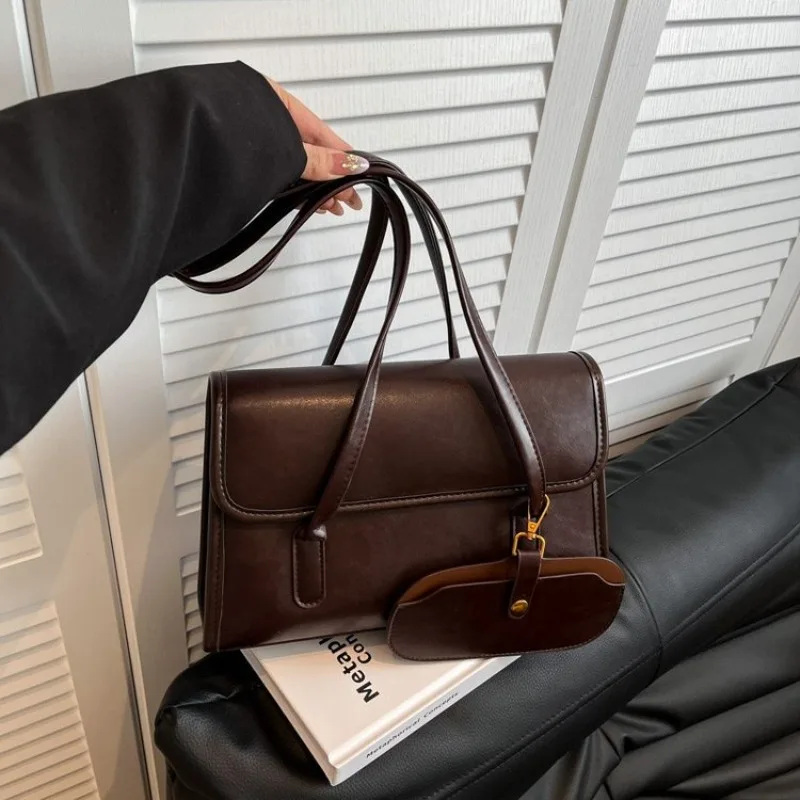 Stylish Classic Diaper Bag Casual Simple High End Leather Designer Paris Solid Color Crossbody Handbag Ladies
