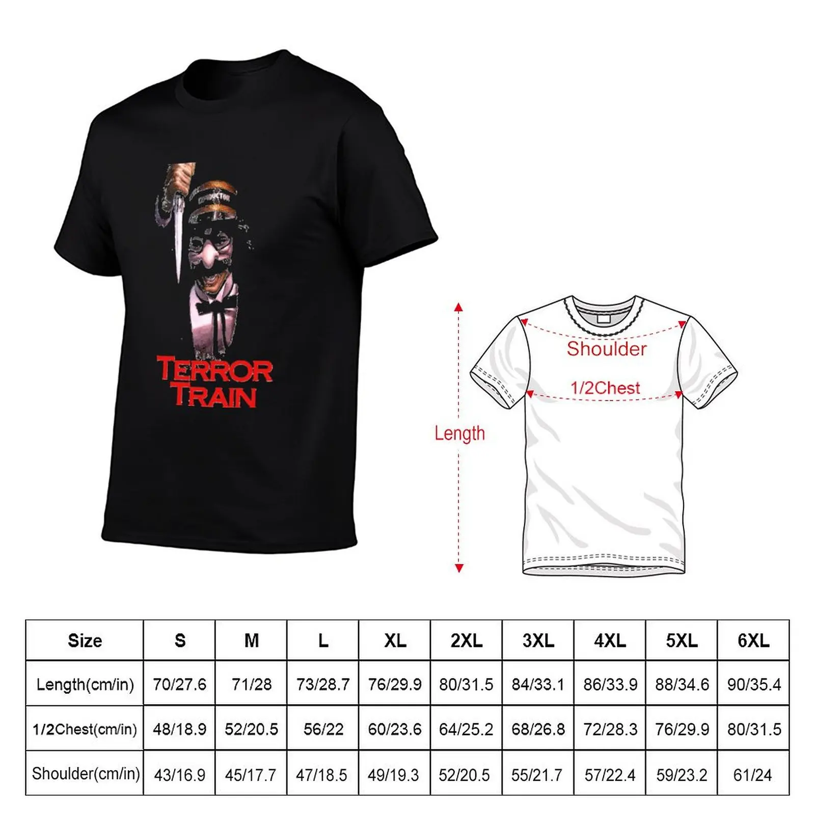 Terror Train (Transparent) T-Shirt t shirts for man graphic tees t shirt man luxury man t shirts for men casual T-shirt