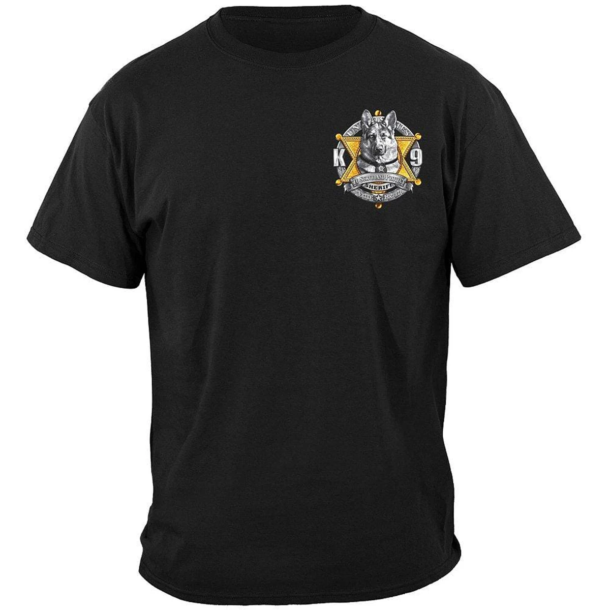 Sheriff German Shepherd Elite Unit T-Shirt 100% Cotton O-Neck Short Sleeve Summer Casual Mens T-shirt Streetwear