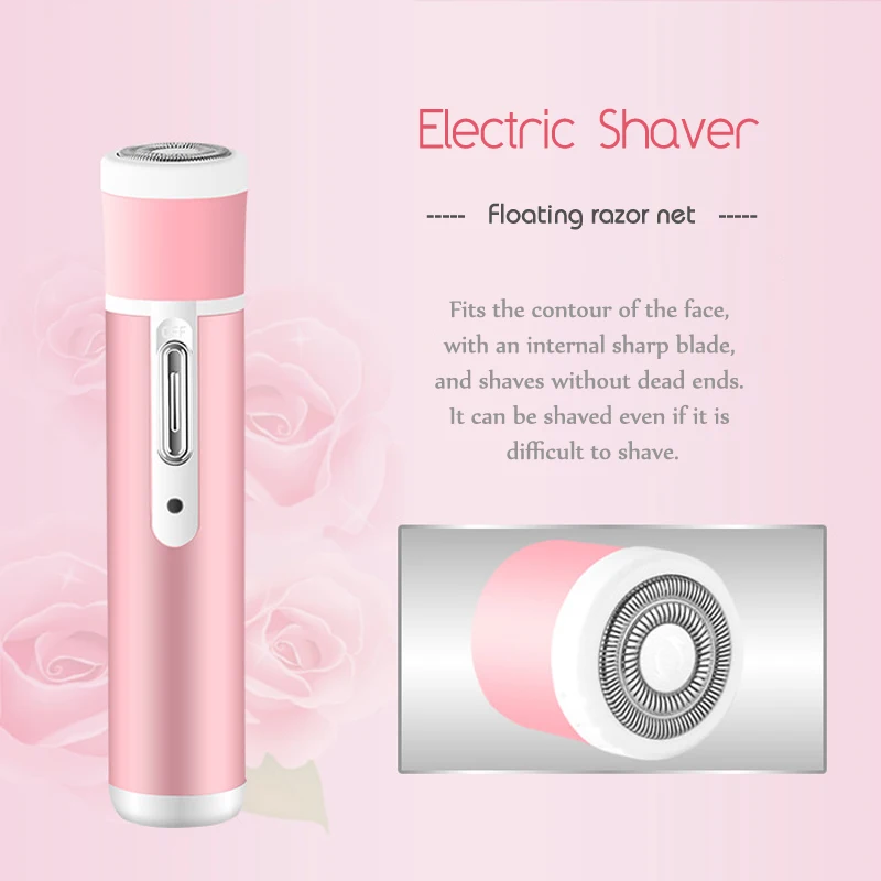 4 In 1 Women Face Facial Body Hair Removal Lady Shaver Epilator Female Shaving Electric Trimmer Razor For Eyebrow Nose