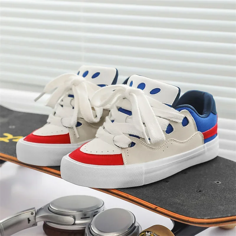 

Sneakers Platform Tennis Sports Walking Fashion Flats Shoes Cute Skateboard Casual Shoes Pink Chunky Footwear