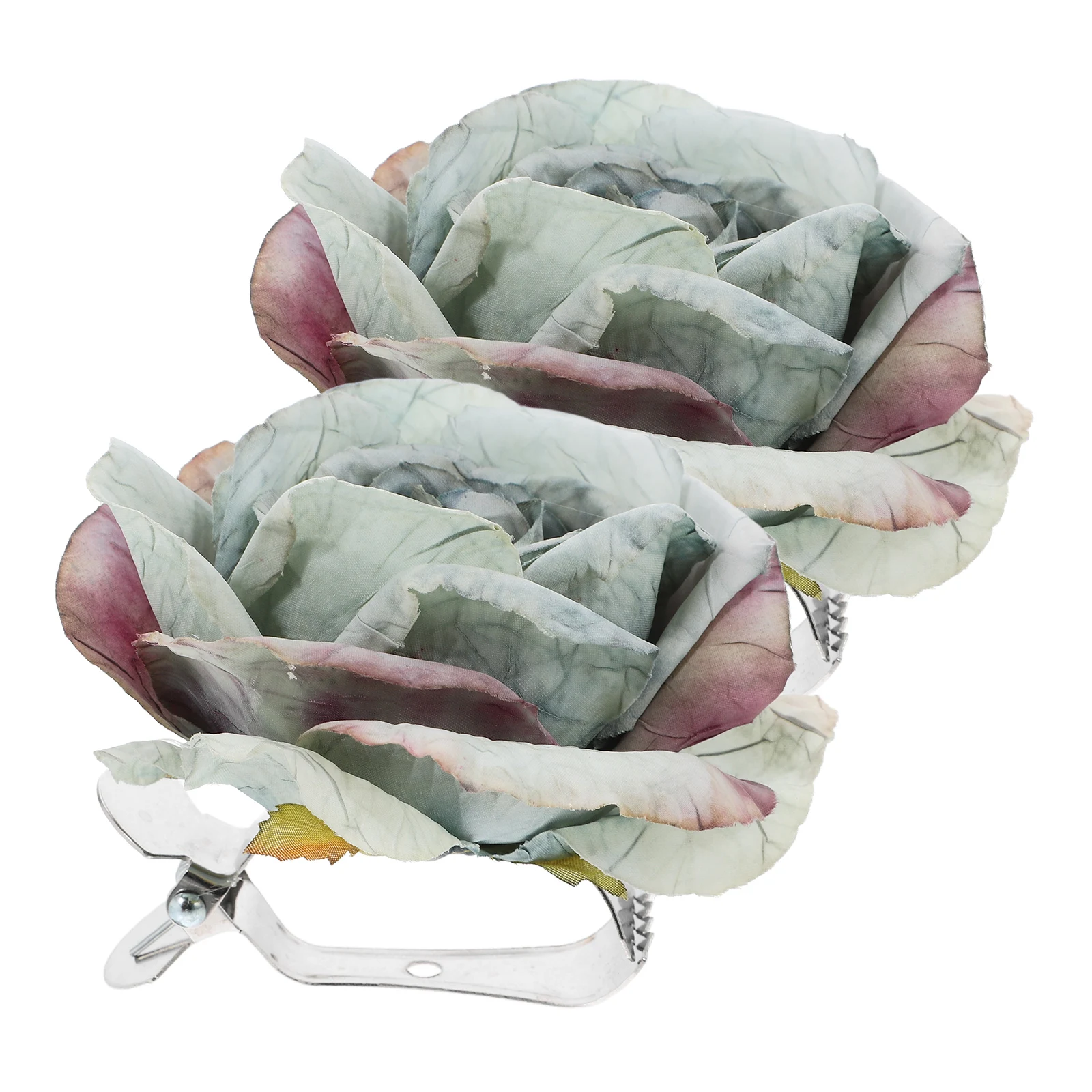 

2pcs Curtain Rose Flower Clips Drapes Decorative Stainless Steel Clamp Curtain Clamp For Drapes Bedroom Window Accessories