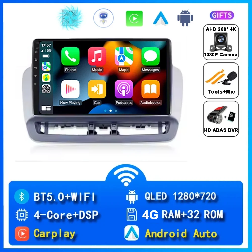 12G + 256G QLED Touchscreen Voor Seat Ibiza 2012-2015 Android 15 Auto Radio Auto Multimedia Video speler 5G WIFI BT GPS Navigatie - afbeelding 1