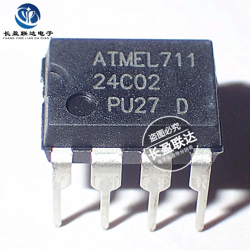 10PCS/LOT New AT24C01 24C02 24C04 24C08 24C16 24C32 24C64 24C128 24C256 AN BN DIP-8 Block serial EEPROM memory IC chip