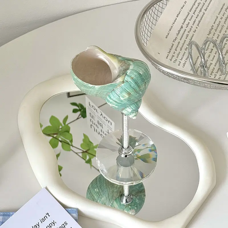 مزامير الشمبانيا ذات الصدف الطبيعي لعام 2025 - كؤوس نبيذ مصنوعة يدويًا على شكل قوقعة محارة، هدية زفاف فاخرة على الشاطئ وديكور منزلي ساحلي #4