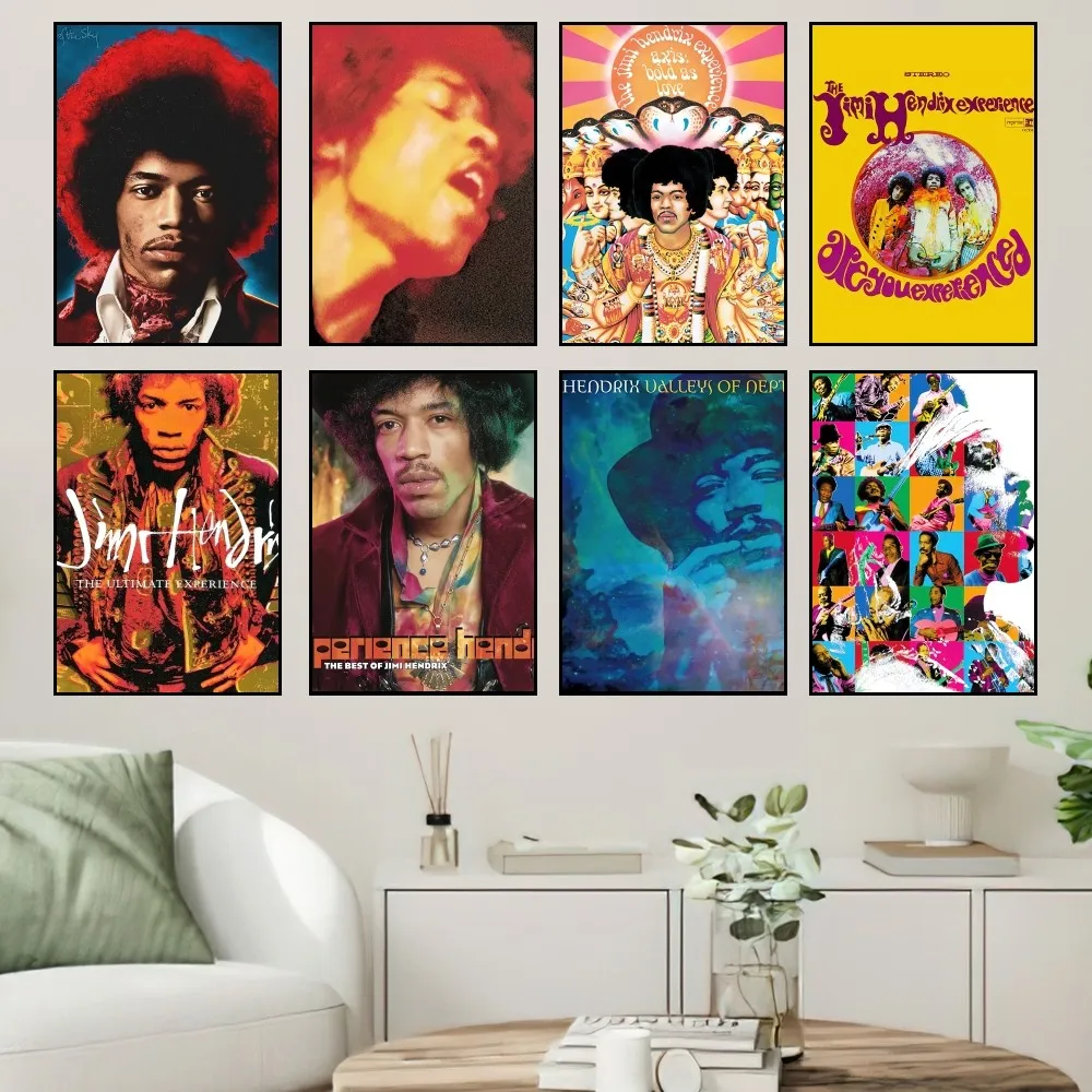 

Singer J-Jimi H-Hendrix Poster Home Prints Wall Painting Bedroom Living Room Decoration Office