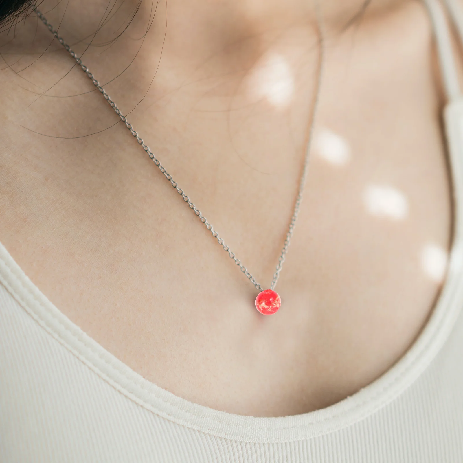 

100 Pcs DIY Bead Projects Glass Jewelry Beads Round Stone Braclet Loose Large Hole for Making