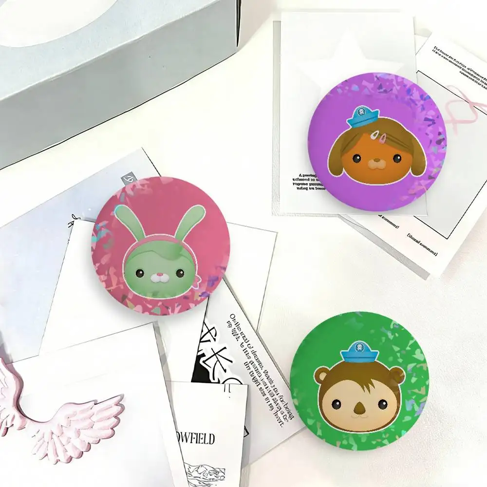 The O-octonauts Cute Cartoon Laser Badge Creative Brooches Backpack Accessories Make Great Gifts For Friends Children
