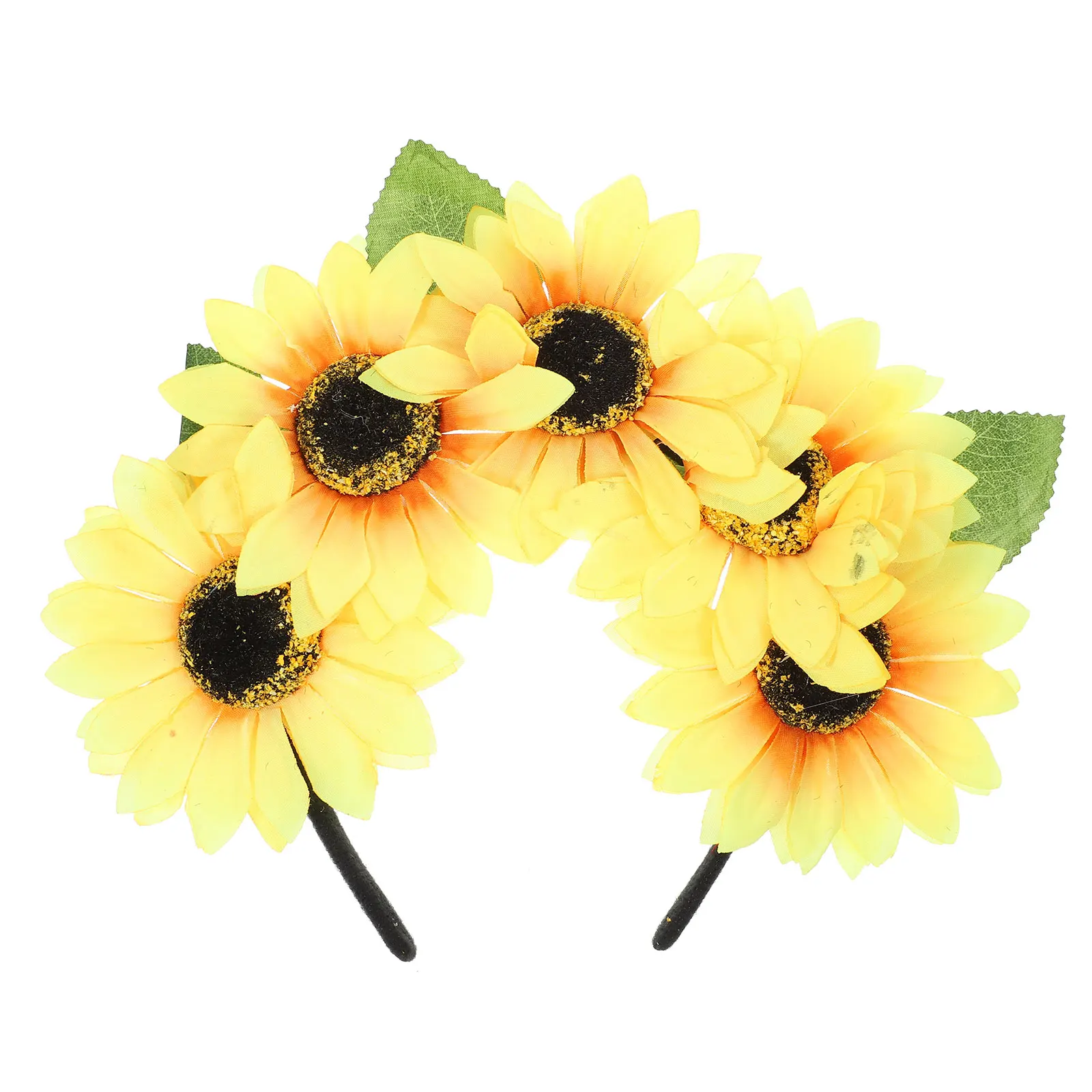 

Bohemian Sunflower Hairband Elastic Comfortable Women Party Festival Holiday Accessories Floral Hair Hoop Decorative Headdress