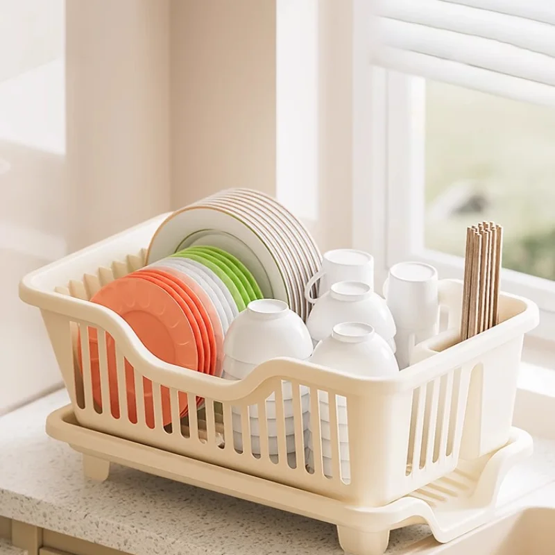 

Dish Storage Rack Drain Bowl Kitchen Shelf