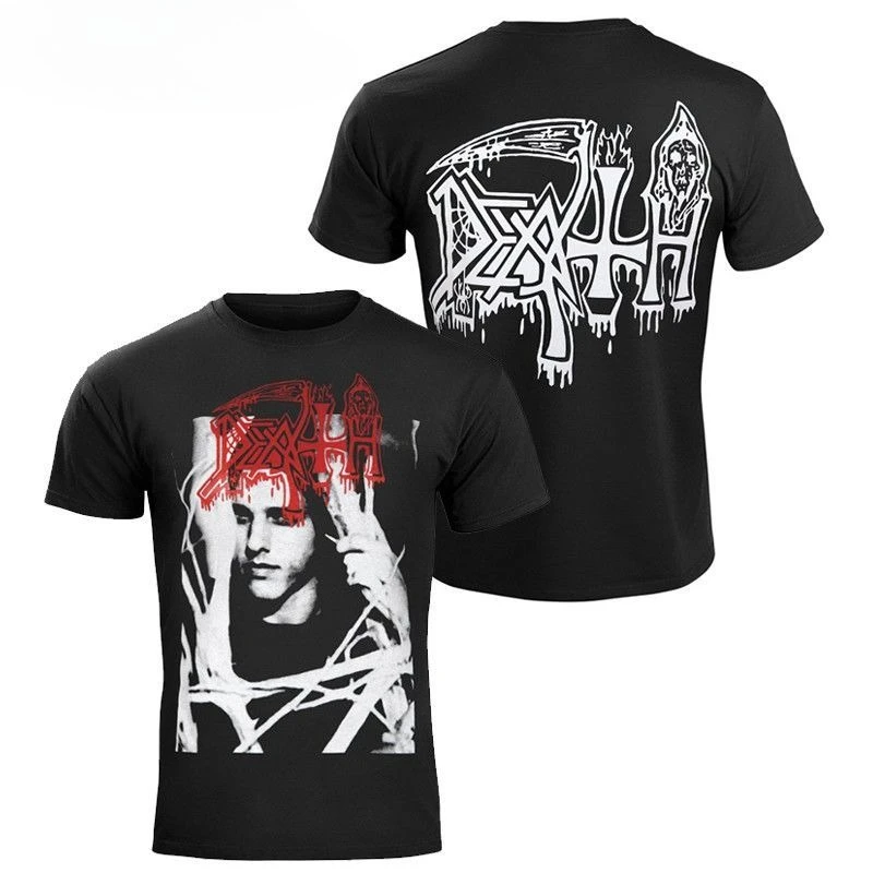 Camiseta de Manga Corta con Gráfico Vintage de la Banda de Death Metal Rock Thrash - Brutal Metal