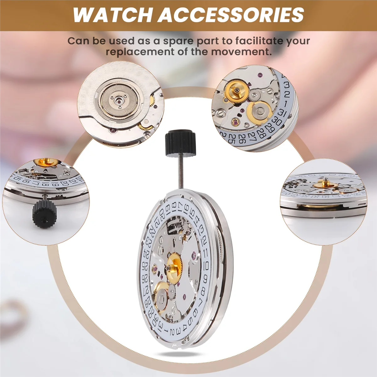 

AT16 2892 Movement Three-Pin Watch Center 3-Pin Can Be Used As A Complete Machine Substitute Tianjin/ETA Watch Accessories