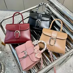 High Quality Luxury Shiny Leather Handbags For Women Fashion Genuine Leather Lady Single Shoulder Bag High-end Lady Dinner Bags