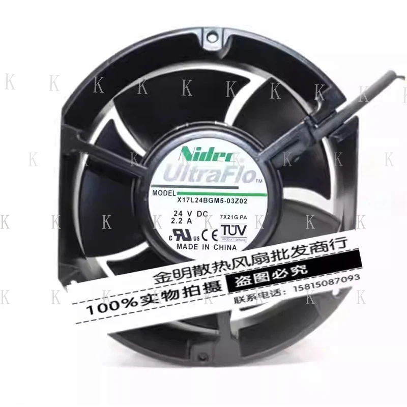 C  FOR Nidec X17L24BGM5-03 24V 2.2A 17CM High-Airflow Inverter Cooling Fan
