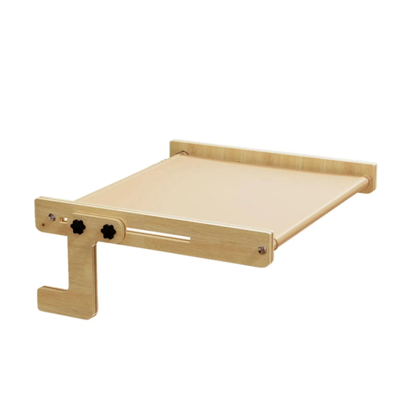 Perchoir de fenêtre pour chat avec cadre en bois, meuble stable surélevé pour chevet, chats
