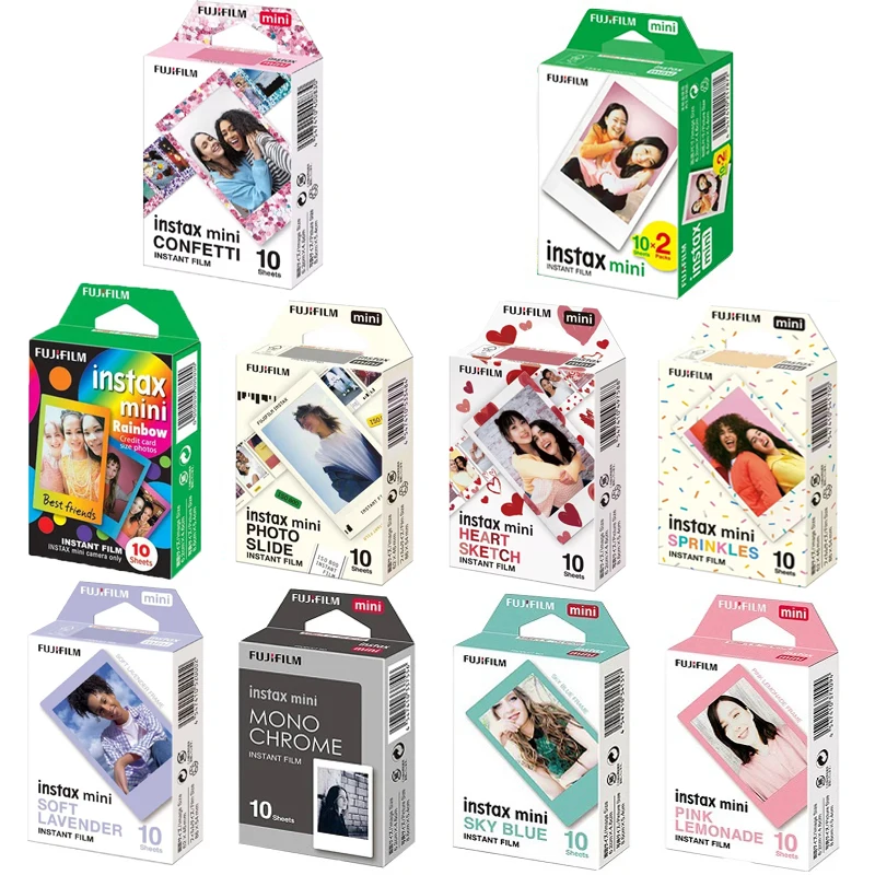 10/20 arkuszy Fujifilm Instax Mini 12 Films 3 Inch Instax Film do aparatu Instant Camera Mini 40 99 SE 7+ Evo 90 Liplay Link Photo Paper