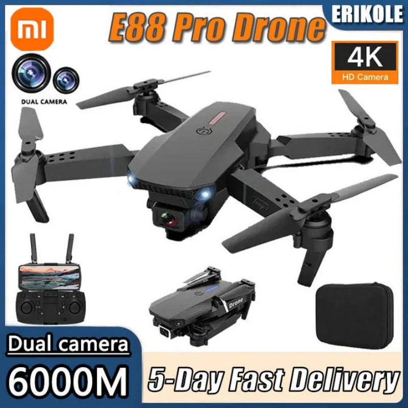 Xiaomi Mijia E88pro Rc Drone 4k Professinal Dual Hd Camera 1080p Wide Angle Automatic Cruise Folding Rc Helicopter Wifi  6000M