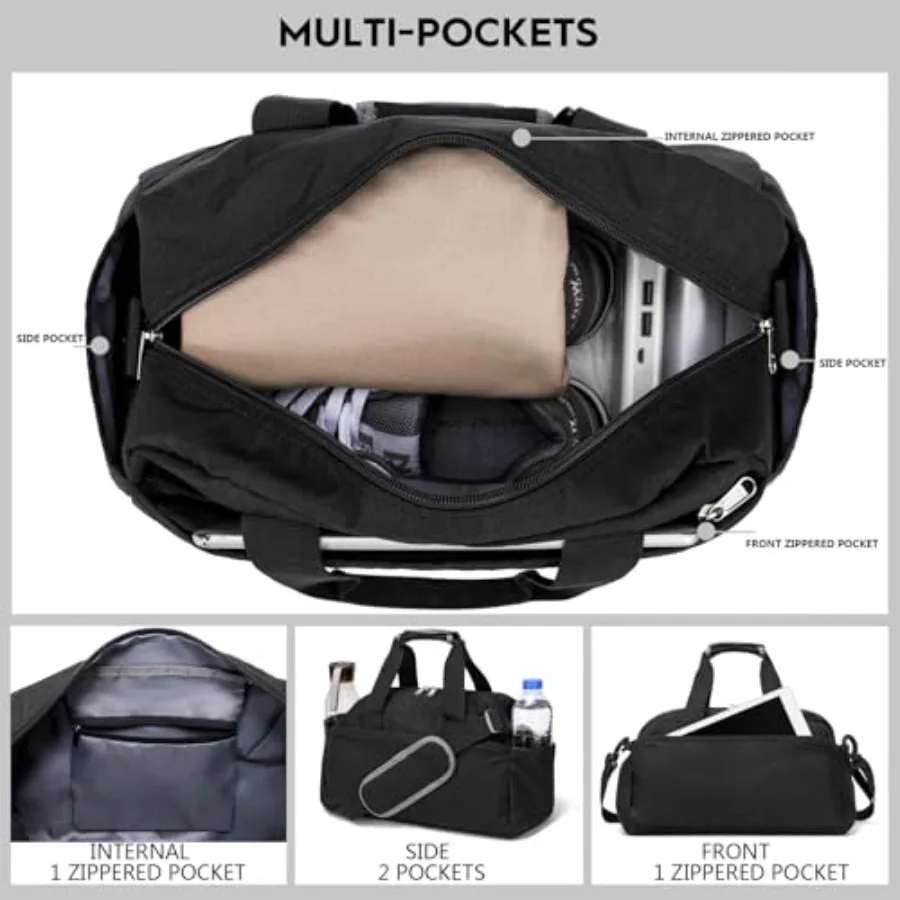 14 inch Small Gym Bag for Women and Men, Mini Duffel Bag for Travel Sports Lightweight Carry On Bag - Image 2