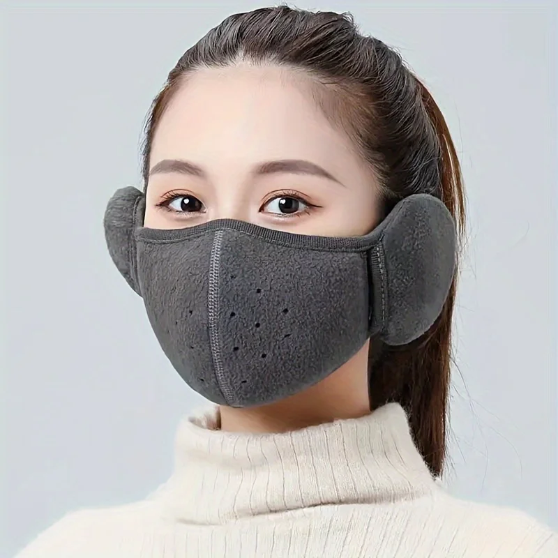 Winter windproof, cold proof, warm masks, anti freezing, breathable male and female earmuffs, thickened outdoor cycling masks