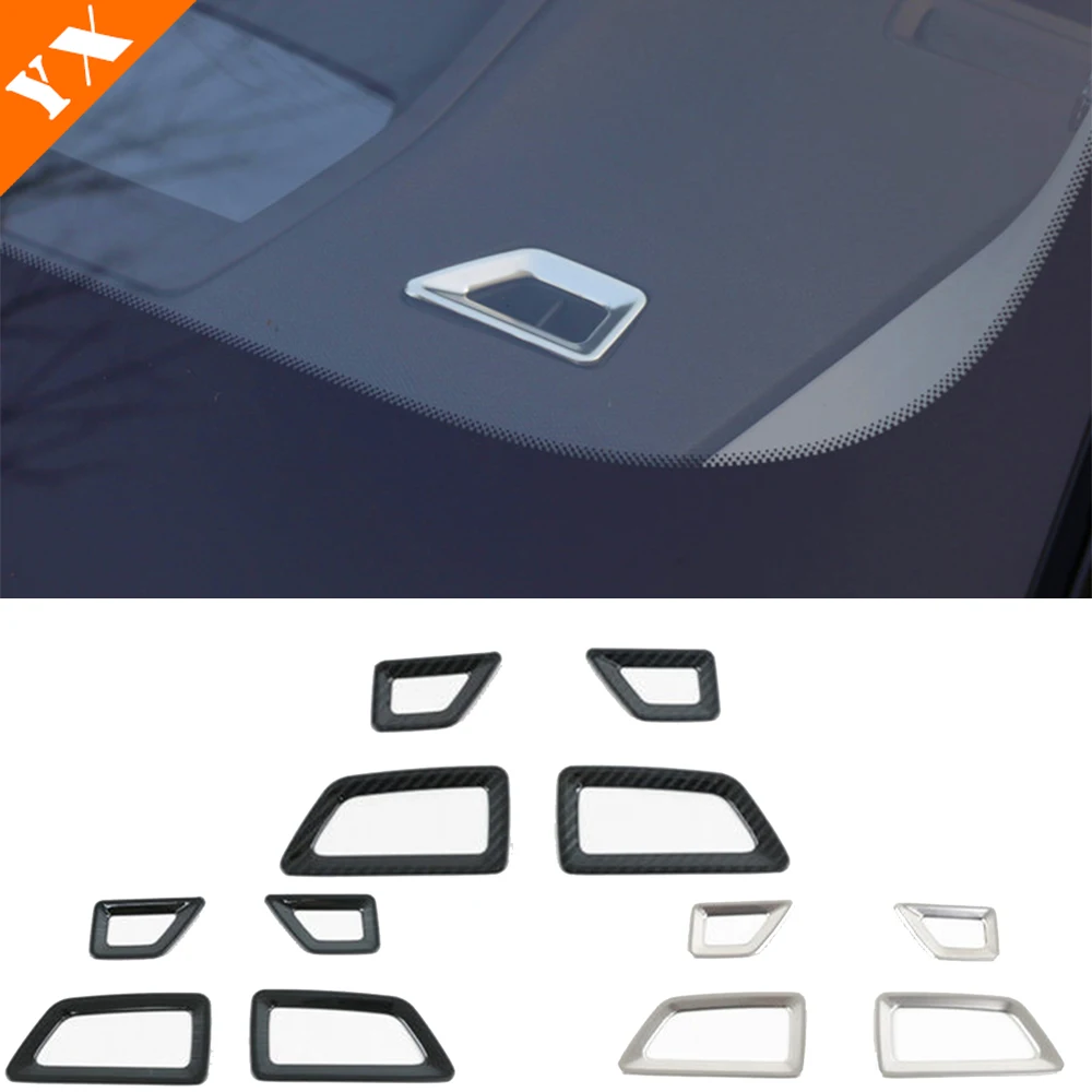 Image of Edelstahl Carbon Silber Schwarz Auto Styling Dashboard Klimaanlage Outlet Links Rechts Luft Für Citroen C5X 2021-2023 Zubehör