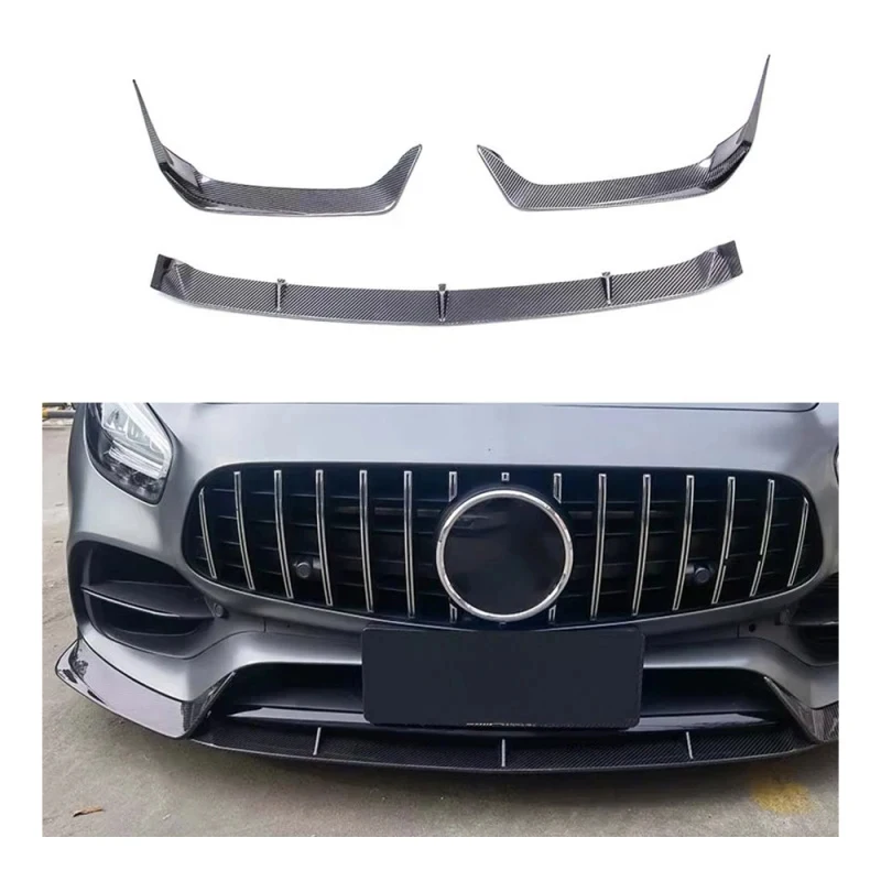 Bt Selling High Quality Dry Carbon Fiber Body Kit Front Spoiler Sp Bumper Lip Diffuser GT GTS GTC C0 car accsori