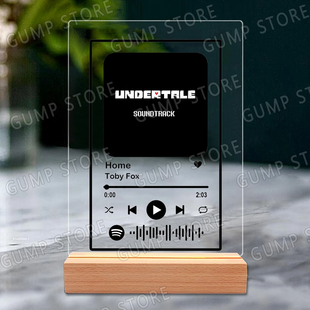حار لعبة Deltarune أغاني الموسيقى الاكريليك اللوحة الأصلي الموسيقى التصويرية قائمة التشغيل ديكور المنزل مكتب عمل الديكور المشجعين الأصدقاء الهدايا #5